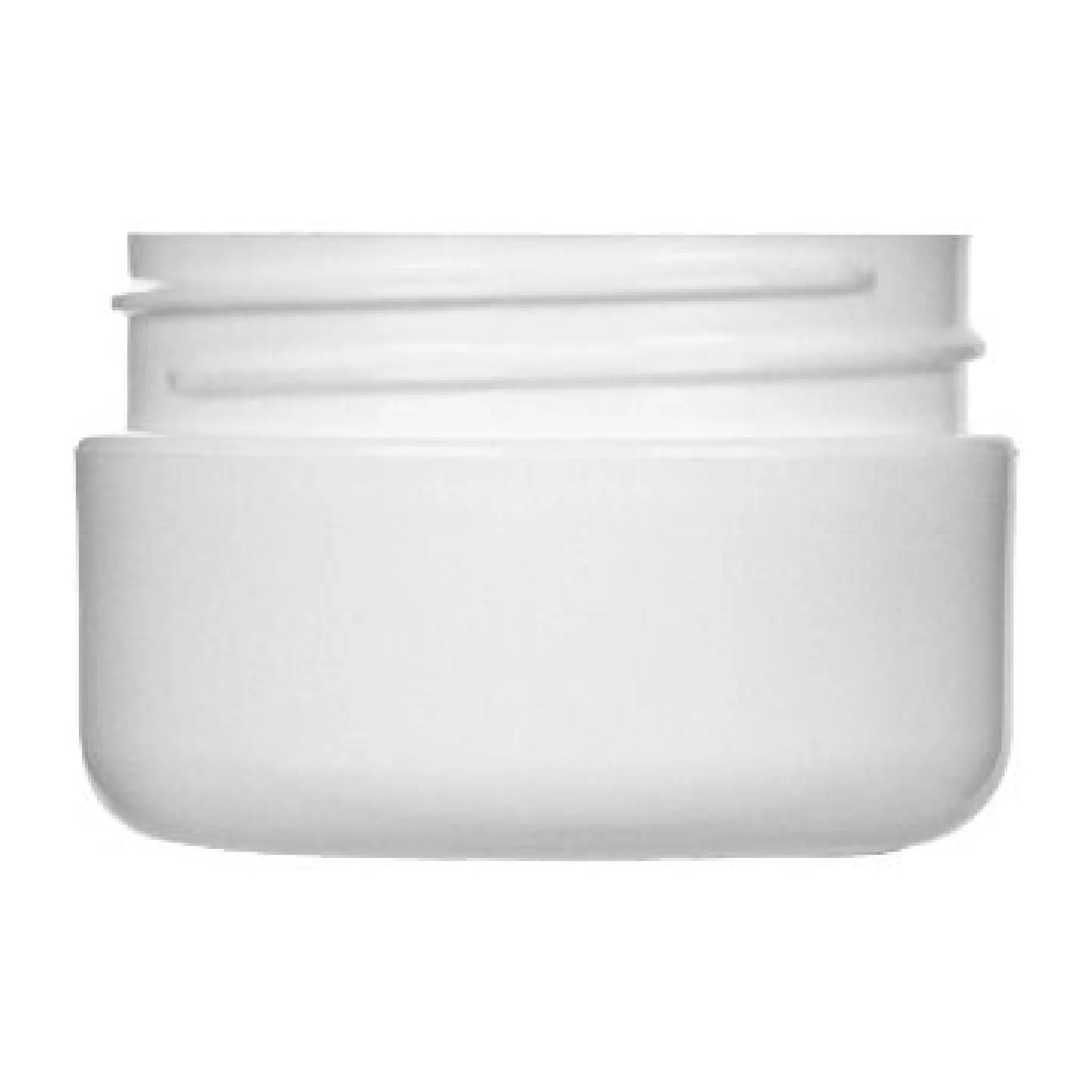 0.5 oz Double Wall Jar Round Base - White