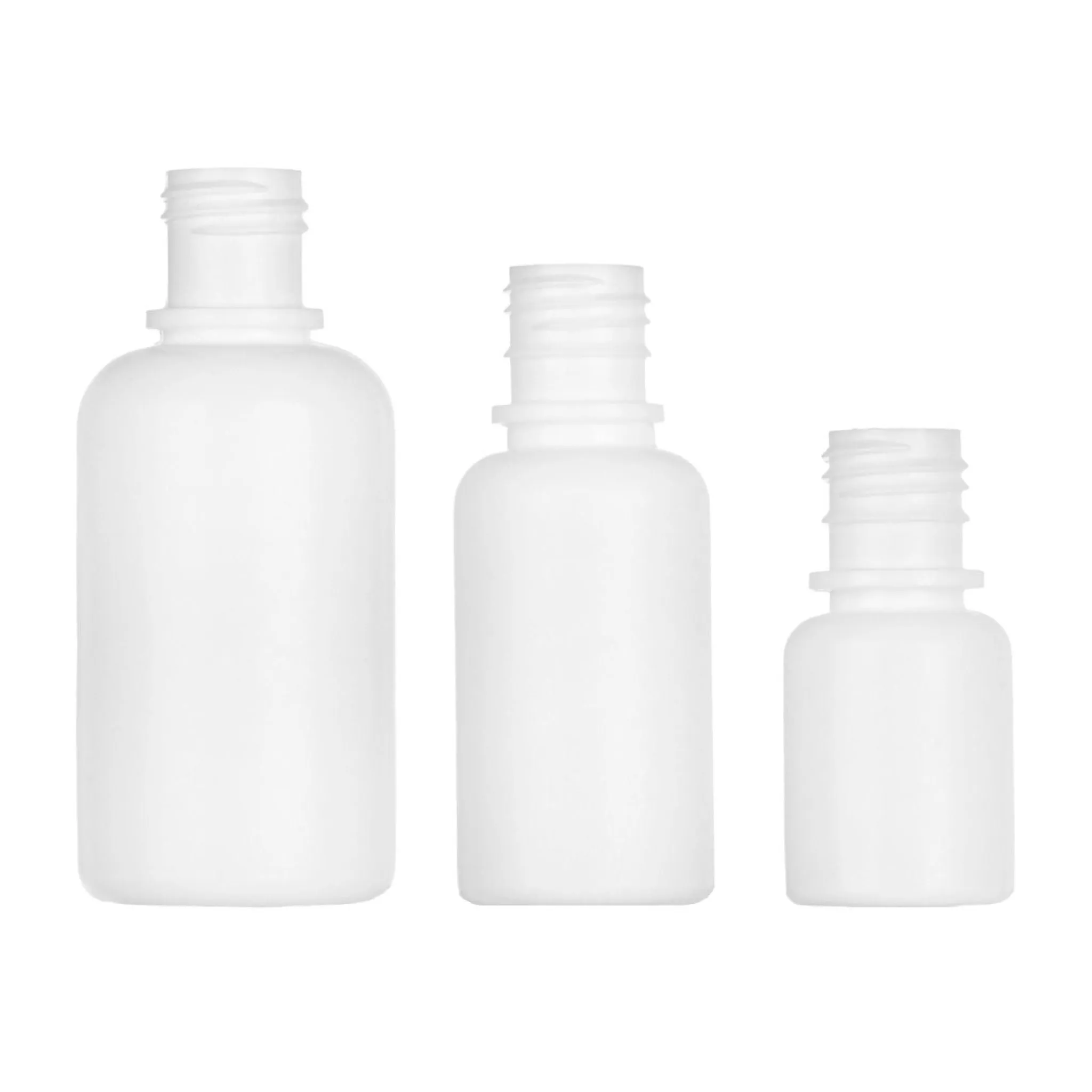 1 oz Boston Round LDPE Bottles - White (15/415)