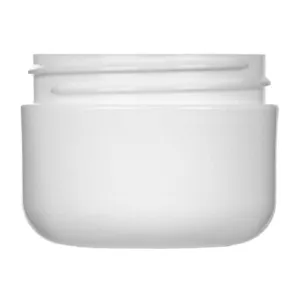 1 oz Double Wall Jar Round Base - White