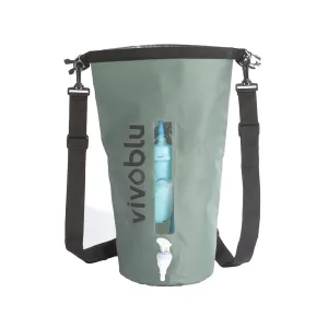 10 Liter Water Bladder Backpack - Hydration Filtration Purifier Bag for Vivoblu Core Family Filter - Portable Purifying Pack for Backpacking, Hiking, Camping, Prepping, Survival - Army Green