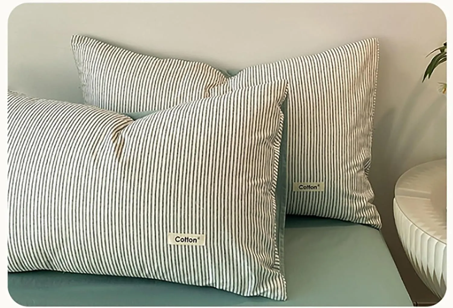 100% Cotton Bedding Duvet Cover Set Full Size,Solid Color Scandinavian Style Quilt Cover,Soft Relaxed Comforter Cover with Geometric Pattern and Zipper Closure(Grid B,Twin(3pcs))