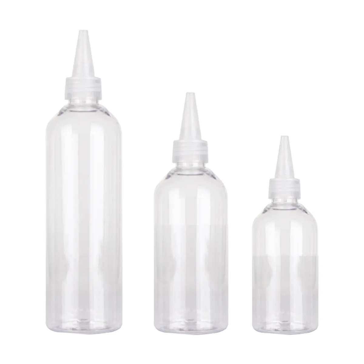 100pcs Needle Tip Plastic Bottles Transparent Squeeze Dispensing Bottle DIY Tool