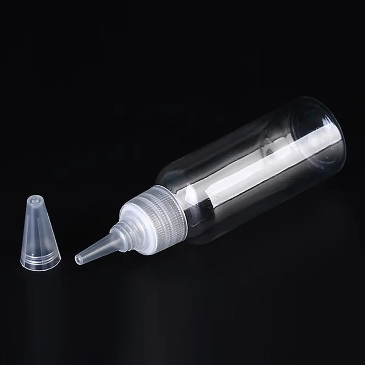 100pcs Needle Tip Plastic Bottles Transparent Squeeze Dispensing Bottle DIY Tool