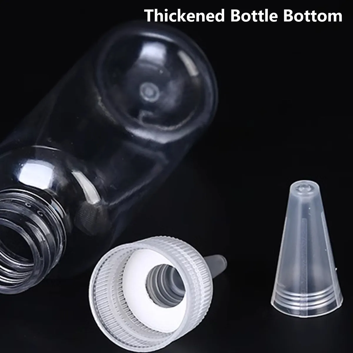 100pcs Needle Tip Plastic Bottles Transparent Squeeze Dispensing Bottle DIY Tool
