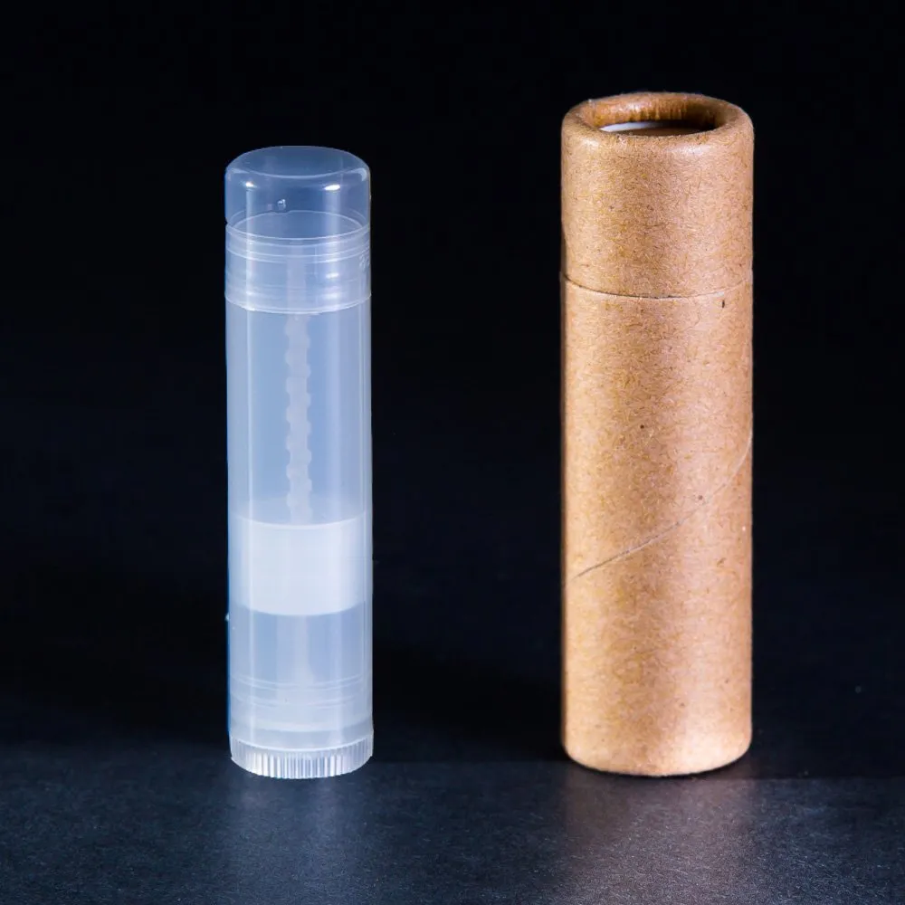 1/3 OZ Kraft Paperboard Lip Balm/Salve/Cosmetic/Lotion Tubes x100