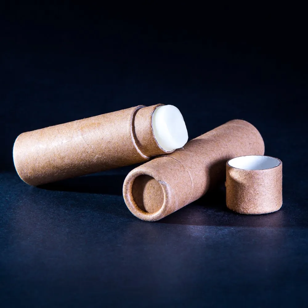 1/3 OZ Kraft Paperboard Lip Balm/Salve/Cosmetic/Lotion Tubes x100