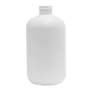 16 oz Boston Round HDPE Bottle - White