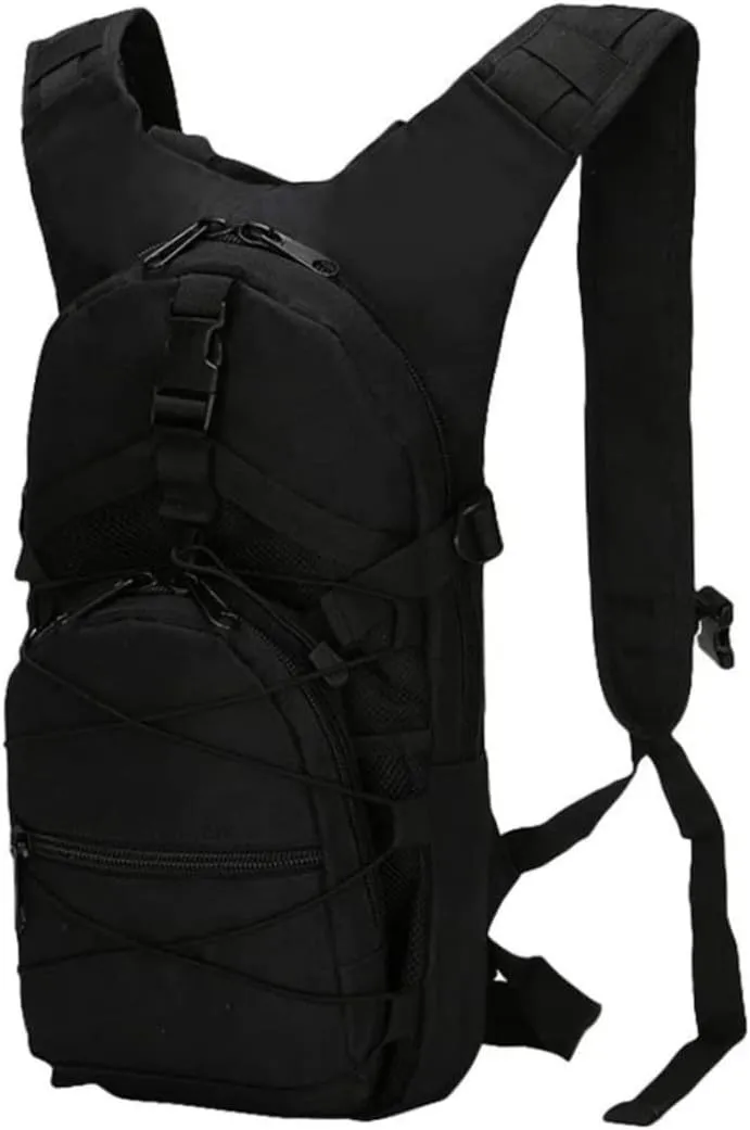1PC Hiking Backpack Bike Backpack Walking Backpack 15L Camouflage Casual Waterproof Multi-Pocket Tactical Sport Travel Trekking Bag Army Backpack For Men And Women Black, Tactical Sport backpack