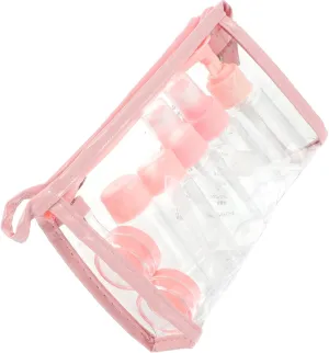1Set Travel Lotion Dispenser Portable Cream Bottle Kit for Home Outdoor Use Refillable Cosmetic Containers for Travel