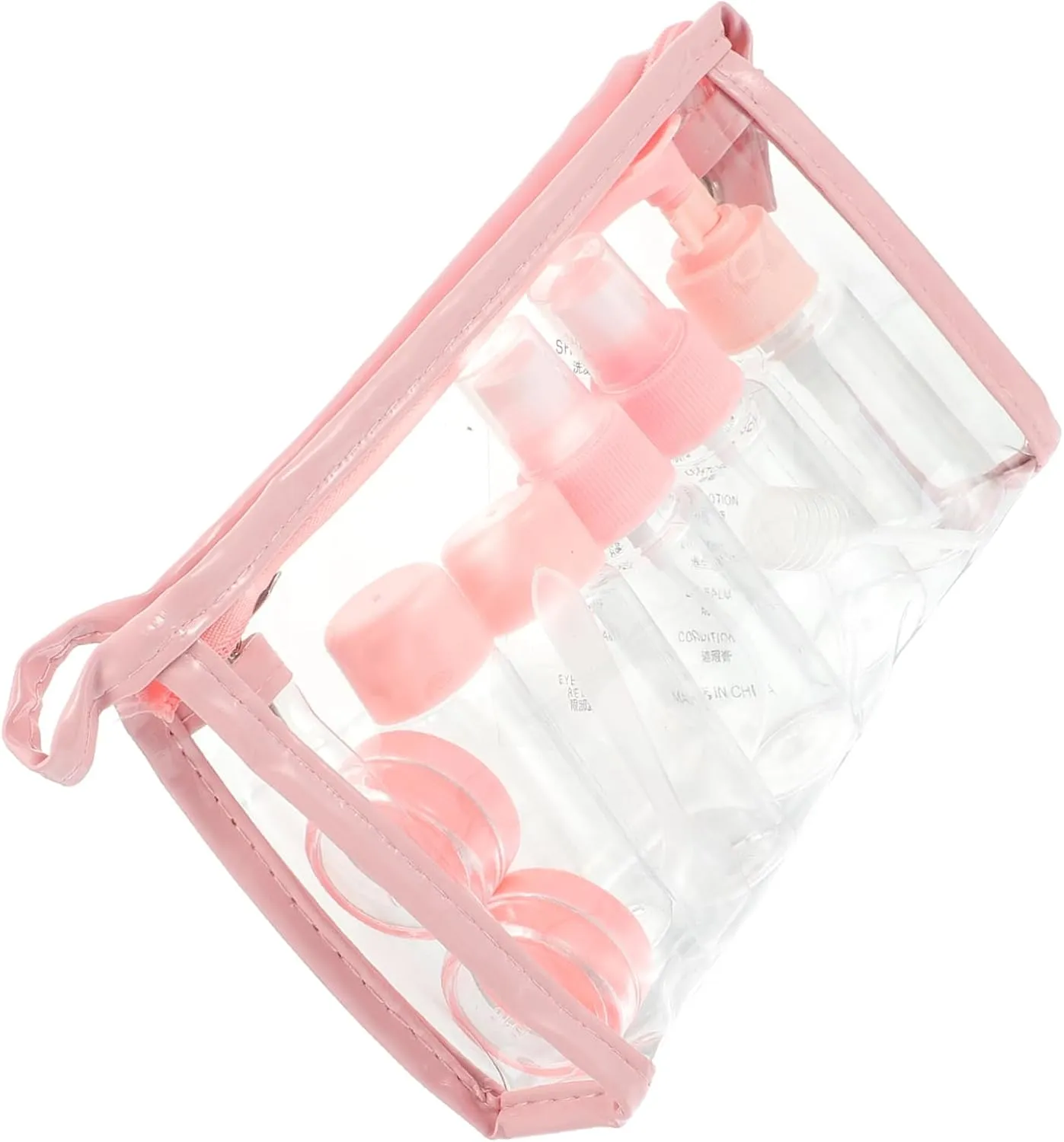 1Set Travel Lotion Dispenser Portable Cream Bottle Kit for Home Outdoor Use Refillable Cosmetic Containers for Travel