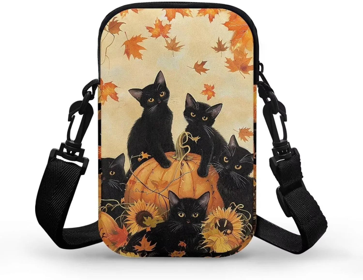 2 Layer Crossbody Bag Messenger Satchel Bags Wallet Phone Case for Men Women