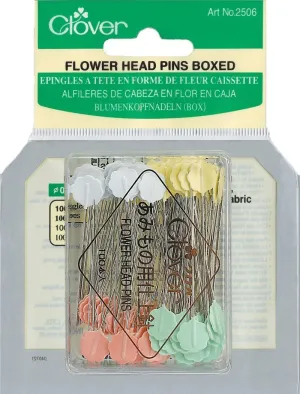 2 x Clover Flower Head Pins Boxed, 100 Per Pack
