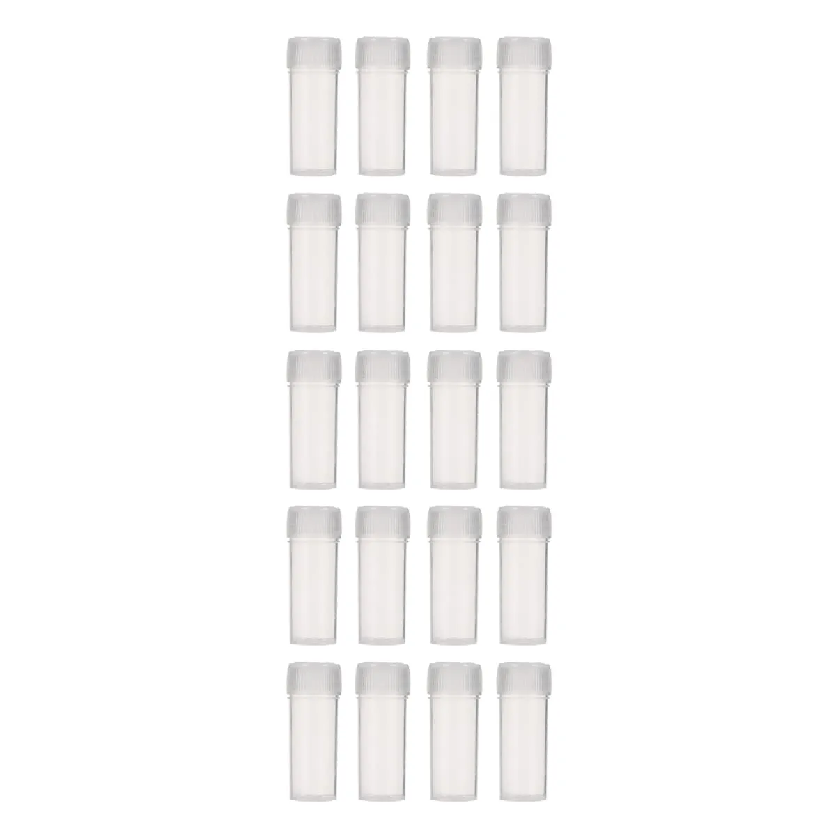 200Pcs Plastic Vials Empty Sample Containers with Screw Cap Travel Friendly Lotion Bottles for Essential Oils Lotions and Creams for Outdoor Activities
