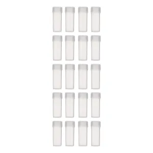200Pcs Plastic Vials Empty Sample Containers with Screw Cap Travel Friendly Lotion Bottles for Essential Oils Lotions and Creams for Outdoor Activities