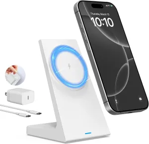 20w Fast Mag-Safe Charger Stand,Stickable Desk Magnetic Wireless Charging with 25w PD Adapter,Office Magnetic Phone Charger for iPhone 16e/16/16 Pro/16 Plus/16 Pro Max/15/14/13/12 Series