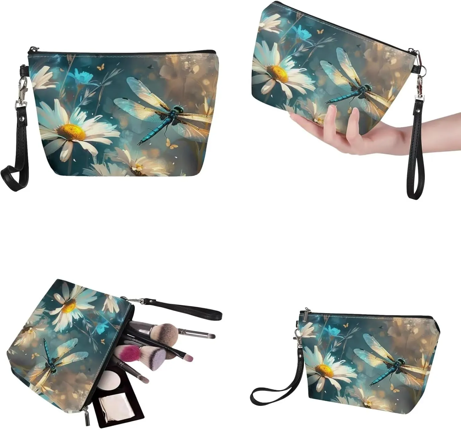 2PCS Tote Bag for Women Top Handle Purse with Wallet, Hobo Bag Tote Shoulder Bag with PU Cosmetic Bag