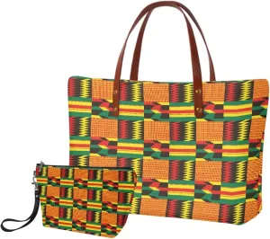 2PCS Tote Bag for Women Top Handle Purse with Wallet, Hobo Bag Tote Shoulder Bag with PU Cosmetic Bag