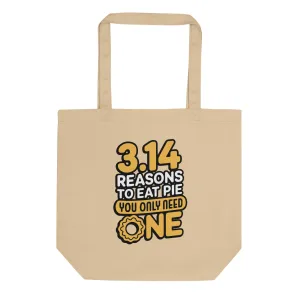 3 14 Pie Graphic Eco Tote Bag
