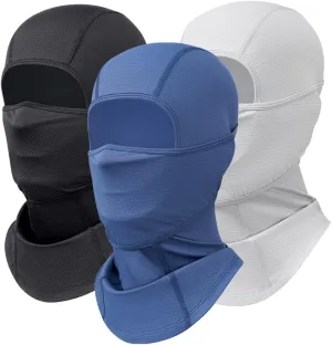 3 Pieces Face Mask Moveable Balaclava C-Pap Mask Summer Sun Protection Breathable Balaclavas for Men Women Cycling Outdoor