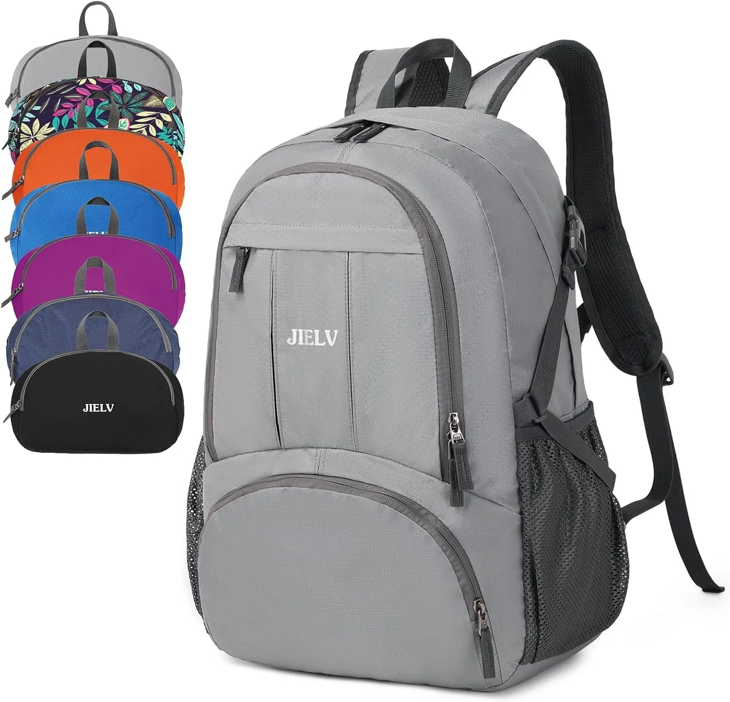 30L Lightweight Packable Backpack Small Foldable Hiking Backpack Waterproof Daypack Travel Camping Outdoor for Women Men Valentines Day Gifts(Lgiht Grey)