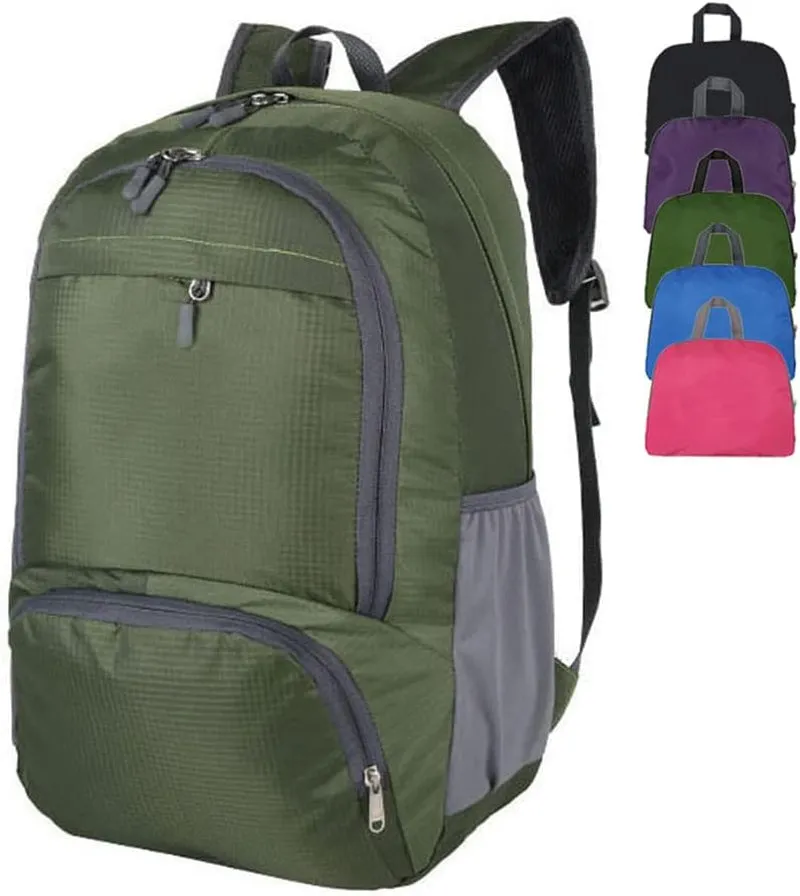 35L Hiking Backpack Ultralight Lightweight Packable Foldable Water Resistant Travel Camping Outdoor Daypack (Green)