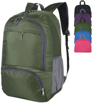 35L Hiking Backpack Ultralight Lightweight Packable Foldable Water Resistant Travel Camping Outdoor Daypack (Green)