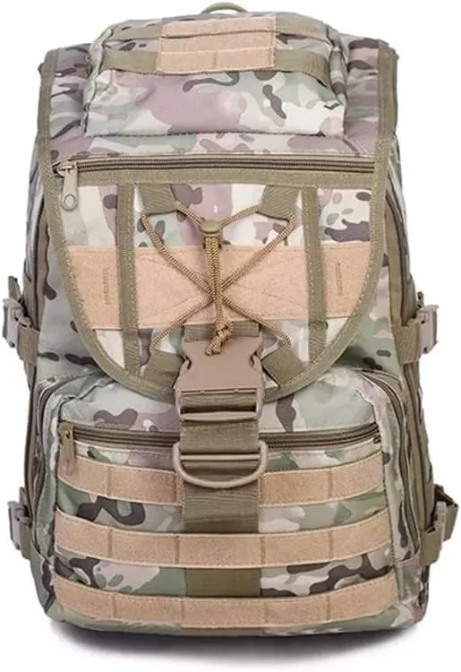 40L Backpack Outdoor Sports Backpack Camping Hiking Backpack Large Capacity(Gray)