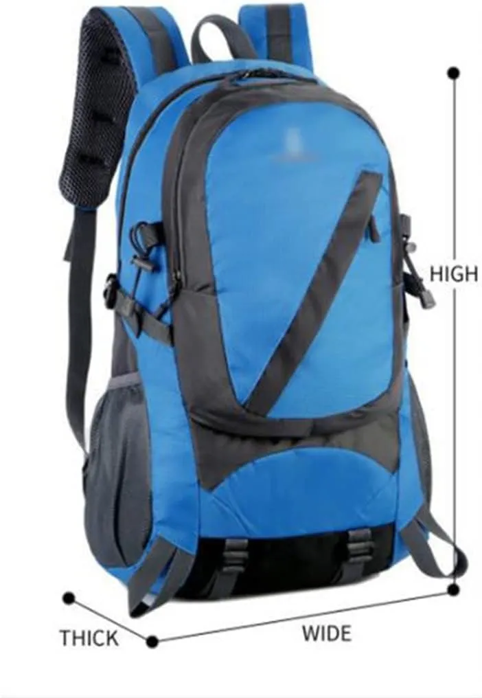 40L Outdoor Sports Backpack Travel Backpack Large Capacity Hiking Bag(Black-soul Eater1)
