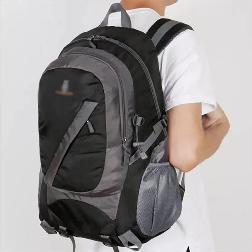 40L Outdoor Sports Backpack Travel Backpack Large Capacity Hiking Bag(Black-soul Eater1)