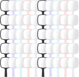 50 Pcs Hand Mirrors Handheld Mirrors with Handle Bulk Travel Cosmetic Makeup Tools Portable Vanity Glass for Bathroom Home Barber Salon Travel Camping Gifts for Girls Women (Multicolor)