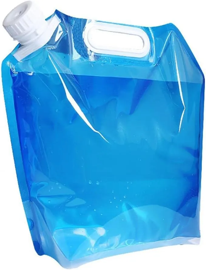 5L/10L Outdoor Camping Hiking Foldable Water Bag Hydration Pack Storage Case (Color : Blue 10L)
