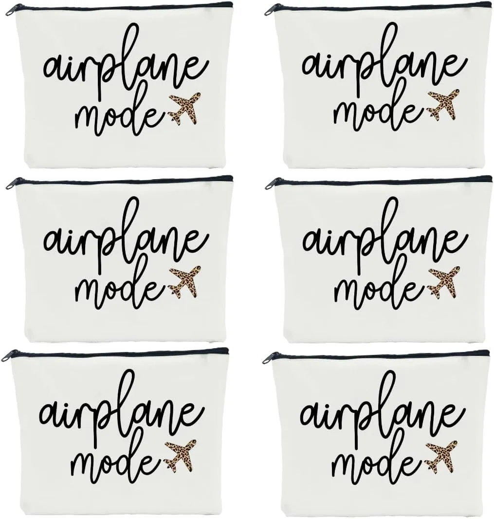 6 PCS Travel Gifts for Women - Girls Trip & Weekend Bags for Women Traveler Sister Besties Vacation Holiday Bachelorette Party Cosmetic Bag
