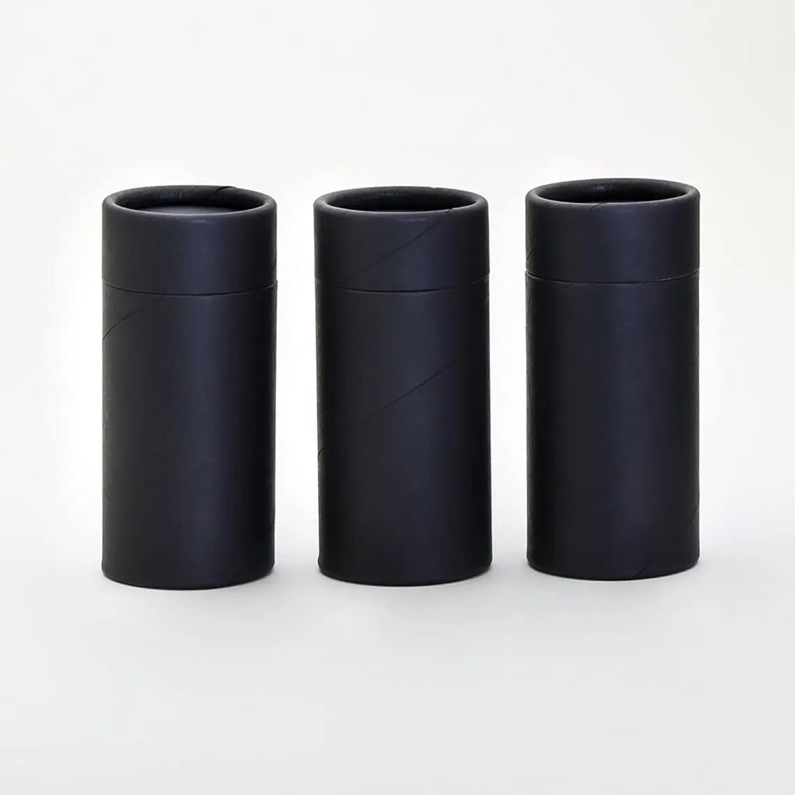 70 mL Black Kraft Paperboard Deodorant/Lotion/Cosmetic/Lip Balm Tubes (1000)