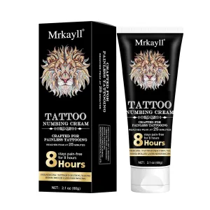 8 Hours Maximum Strength Tattoo Numbing Cream,Painless Tattoo Numbing Cream for Tattooing, Piercing, Waxing & Injections,Hemorrhoid Treatment(2.1 Fl Oz)