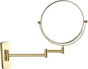8 Inch Wall Mounted Makeup Mirror, 3X/5X/7X/10X Magnification Makeup Mirror Adjustable Height Double-Sided Mirrors for Bathroom Vanity, for Bedroom/Hotel(C,3X)