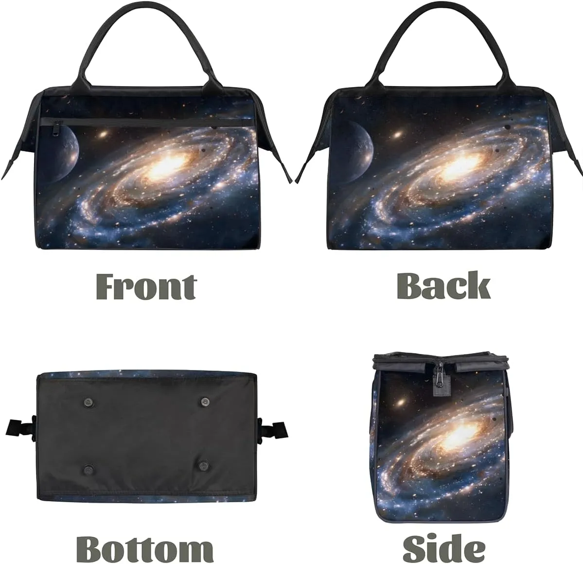 Abstract Art Universe Nebula Weekender Overnight Bag for Women Waterproof Carry On Travel Duffle Bags with Pocket Lightweight Sports Gym Tote Bag Large Luggage Workout Personal Item Hospital Bags