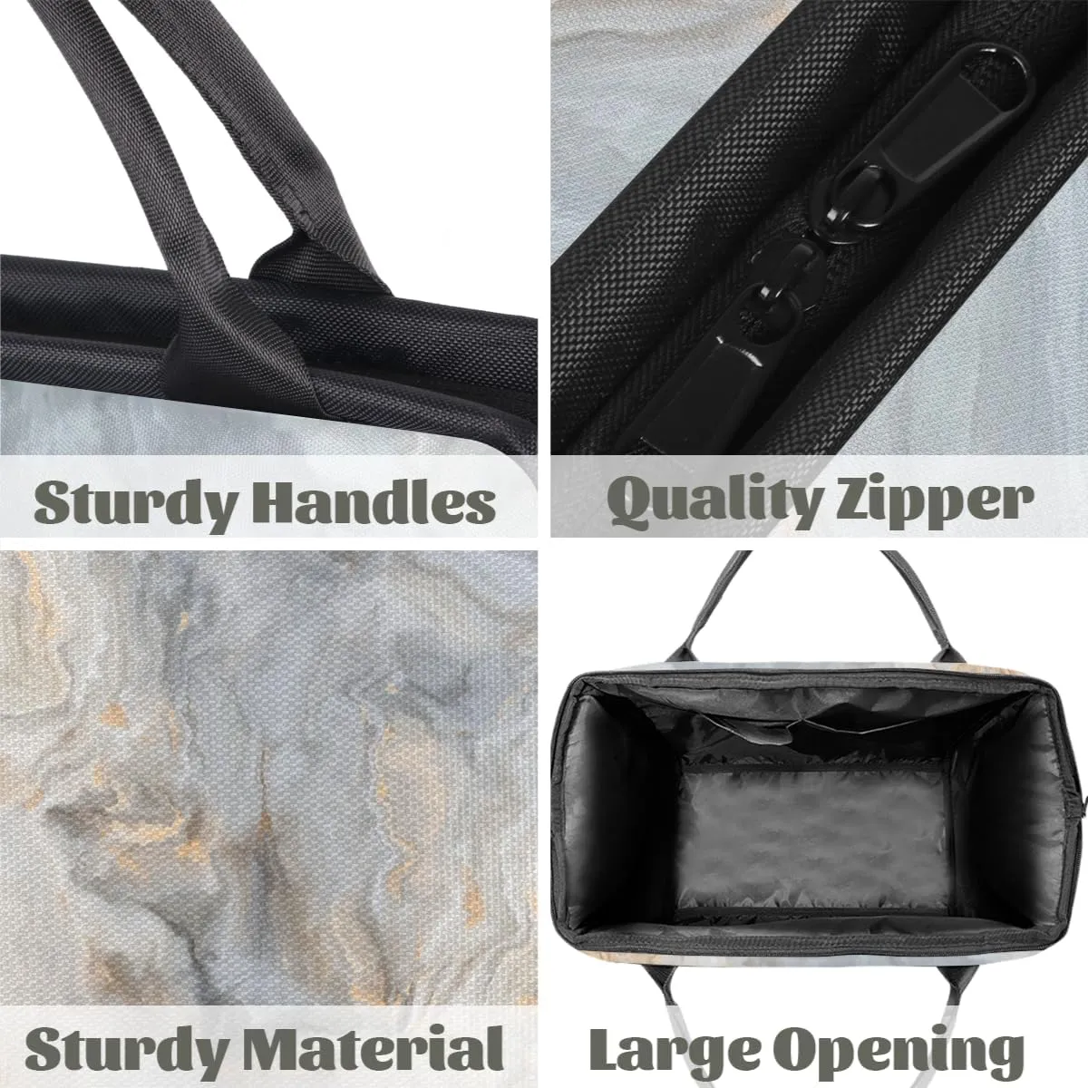 Abstract Gray Gold Marble Weekender Overnight Bag for Women Waterproof Carry On Travel Duffle Bags with Pocket Lightweight Sports Gym Tote Bag Large Luggage Workout Personal Item Hospital Bags
