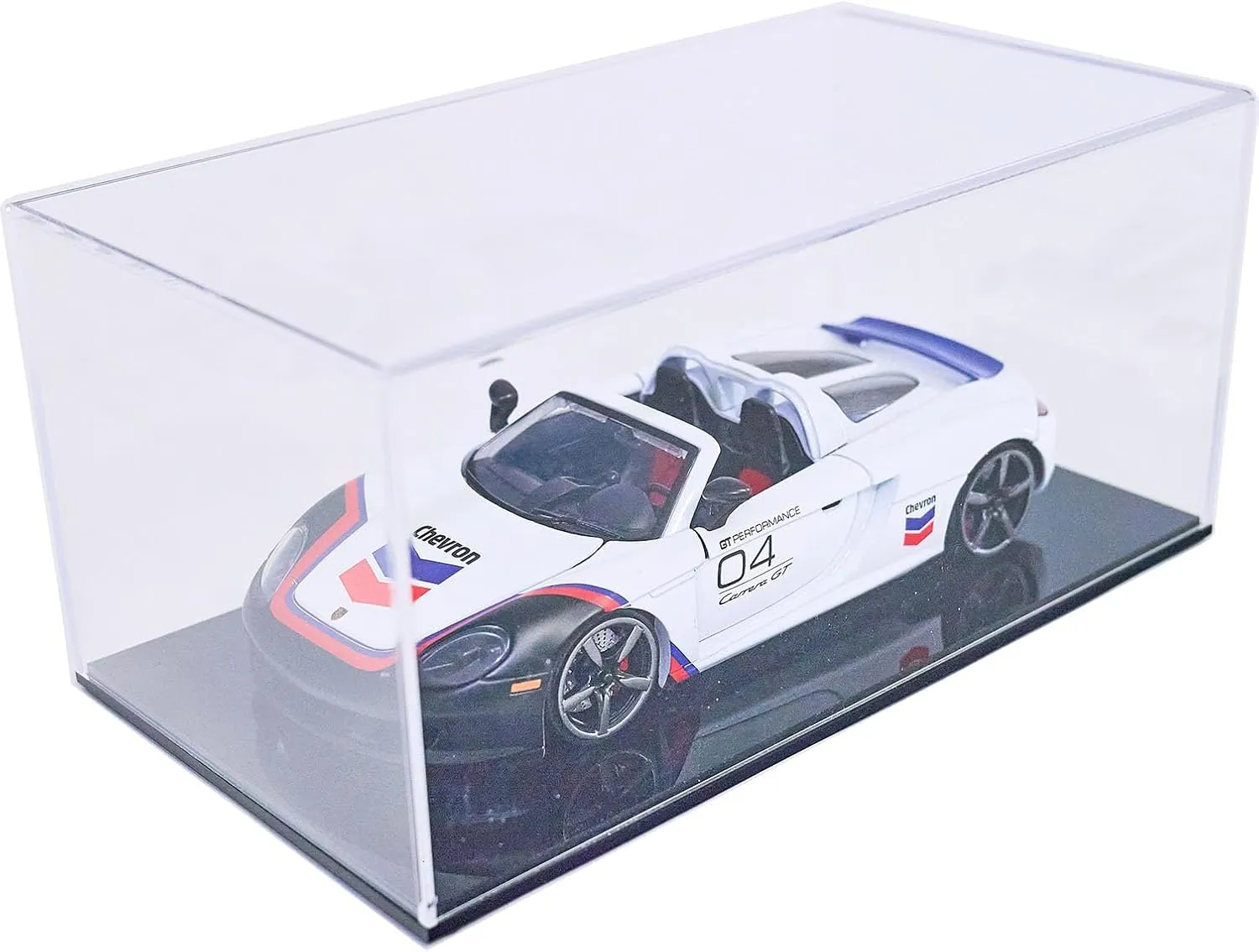 Acrylic Display Case for 1:24 Scale Die Cast Model Cars Black Base