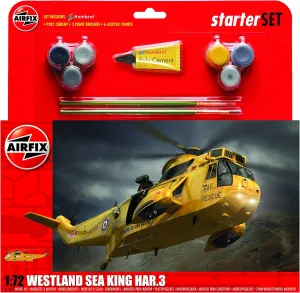 Airfix A55307 Westland Sea King Har.3 Military Plastic Model Kit Gift Set (1:72 Scale)