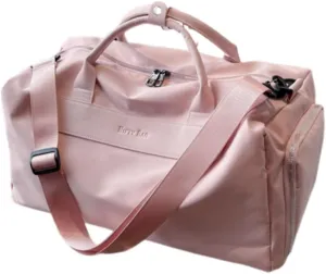 Airplane Travel Duffel Bag, Sports Tote Gym Bag for Men and Women, Weekender Overnight Carry on Luggage Bag,Pink