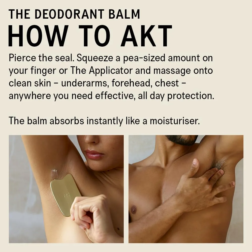AKT Deodorant Balm 1.7 Fl Oz, Natural Deodorant for Men and Women, Award-Winning, Multi-use, Fragrance Free Cream Deo Without Aluminum, Suitable for Sensitive Skin, Plastic Free, All Genders