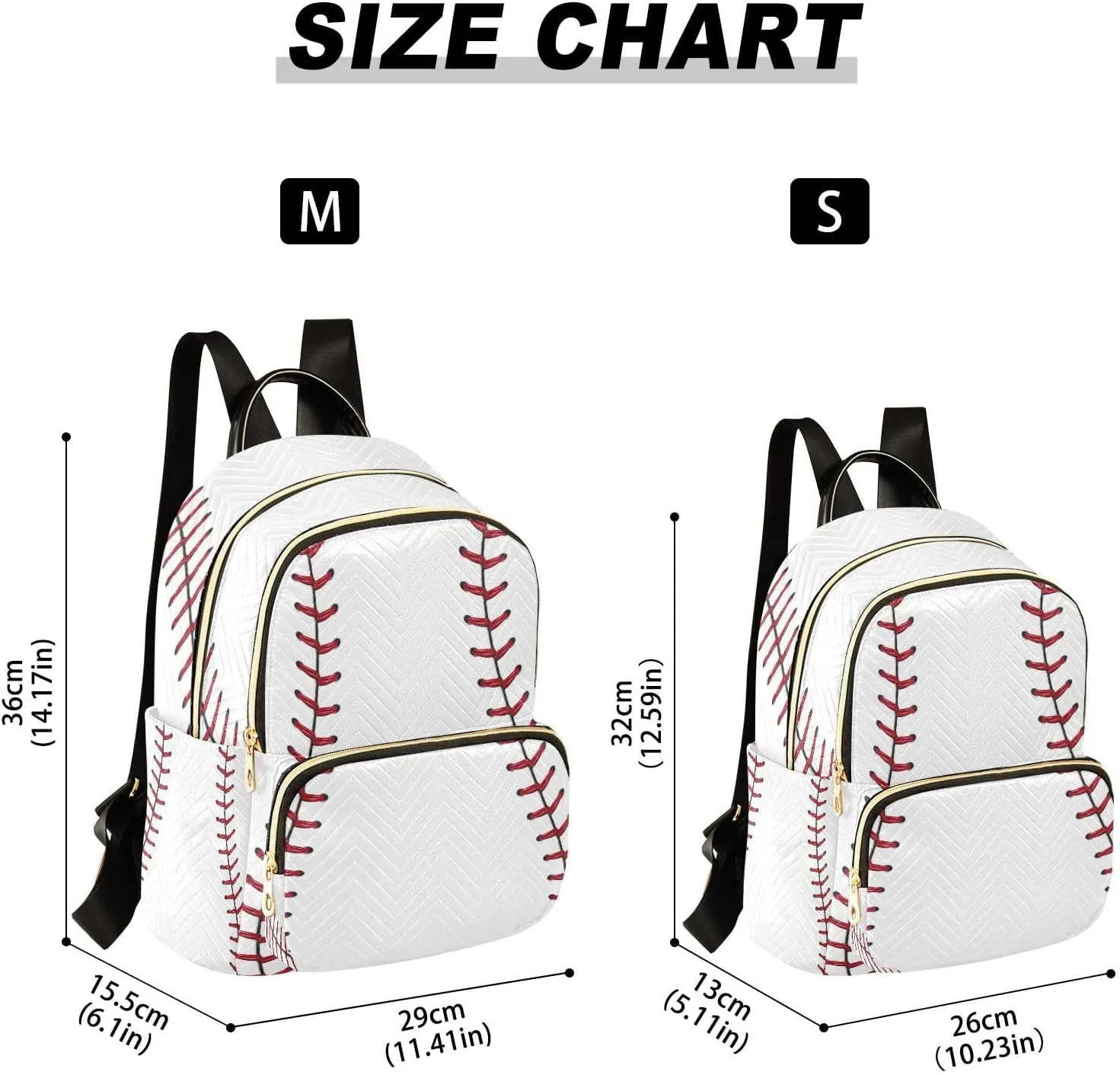 ALAZA Baseball Red Lace Women Backpack Purse Ladies Fashion Shoulder Bag Daypack Travel Bag 7.5L