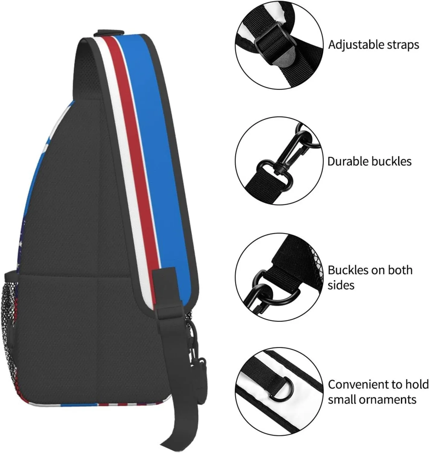 American Honduras Flag Hiking Daypacks Cross-body Sling Backpack for Men Women Outdoor Cycling Hiking Travel