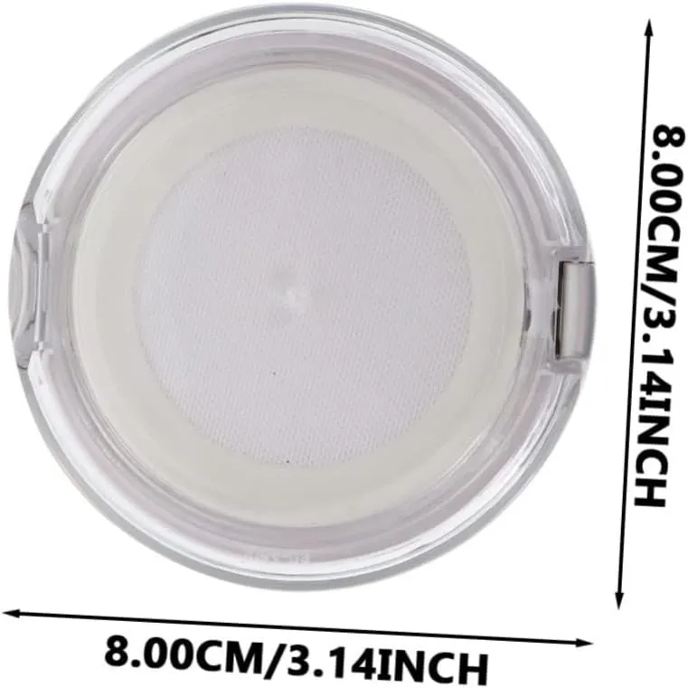 Angoily 2sets Portable Loose Powder Box with Mirror Airtight Lid DIY Makeup Case Foundation Blusher 2pcs*2