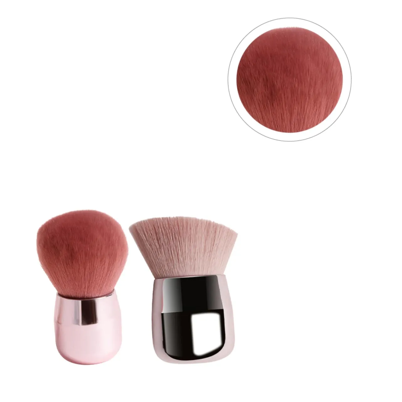 Angoily 4pcs Portable Mushroom Design Makeup Brushes Multi-functional Blusher Powder Brushes for Daily Professional Use Soft Cosmetics Precision Workmanship