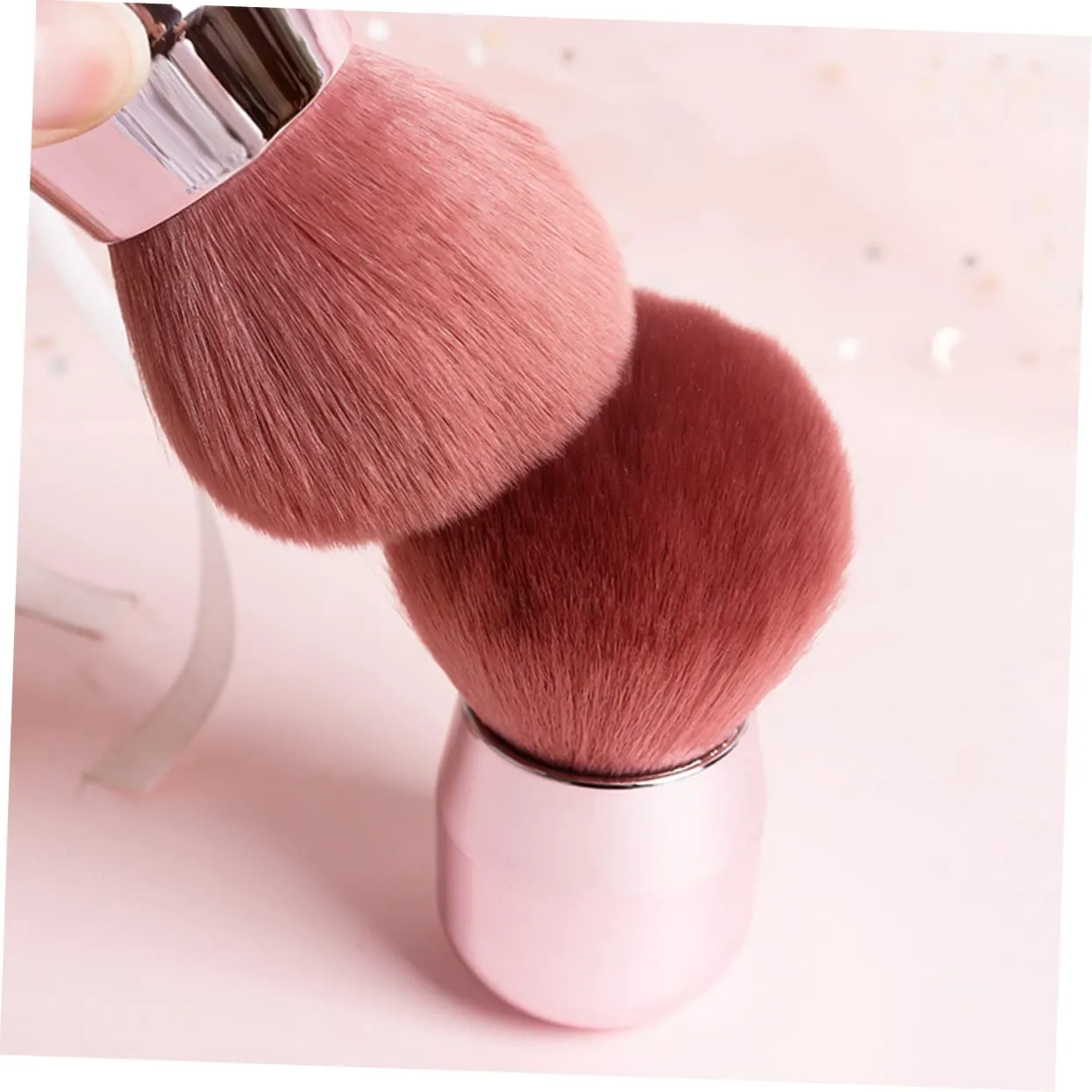 Angoily 4pcs Portable Mushroom Design Makeup Brushes Multi-functional Blusher Powder Brushes for Daily Professional Use Soft Cosmetics Precision Workmanship