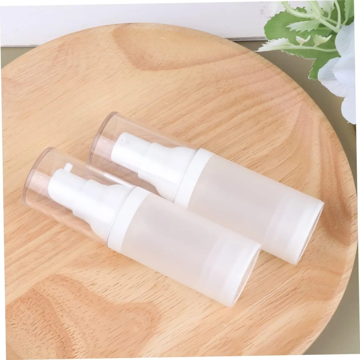 Angoily Travel Size Emulsion Bottle Set 3 Pack of Pump Lotion Containers Vacuum Seal for Safe Storage Go