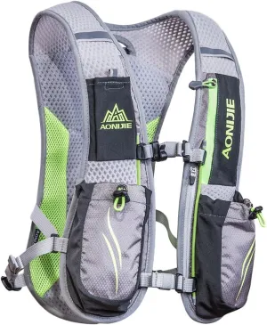 AONIJIE 5.5L Running Hydration Vest Pack with 6 Safety Pockets Adjustable & Lightweight Hydration Backpack for Marathon Race Hiking Cycling