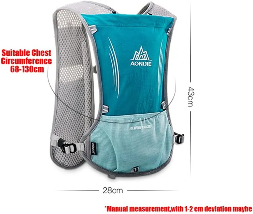 AONIJIE 5L Outdoor Sport Multifunctional Camping Backpack Cycling Running Climbing Hiking Hydration Vest Pack