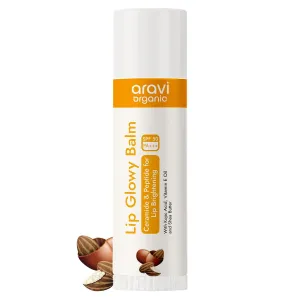 Ara.vi Or.ganic Lip Glowy Balm With SPF 50 PA    & Kojic Acid - Ceramide & Peptide - SLS & Paraben Free 5 gm